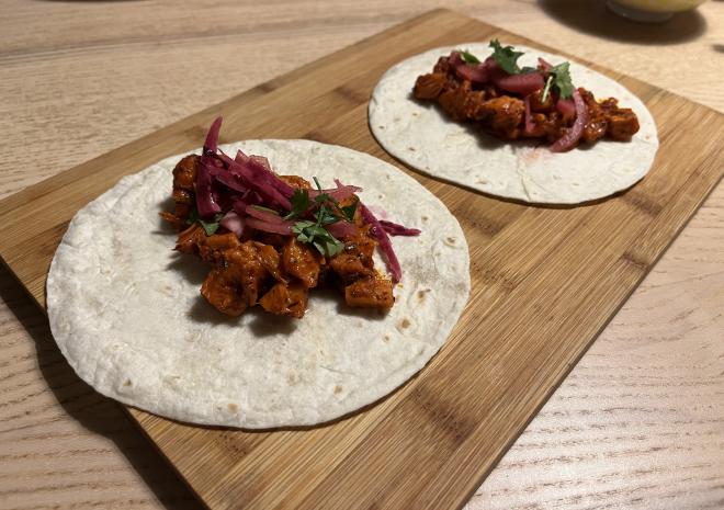 Jackfruit tacos pibil