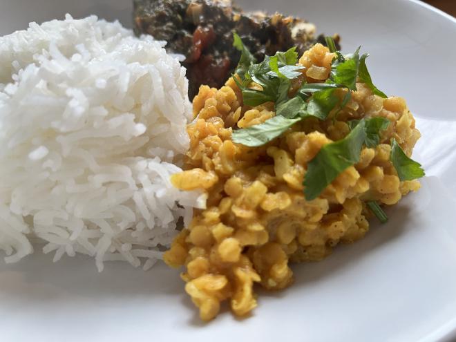 Lime Dal: Lentil curry with lemon and spices